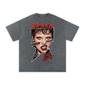 Snow Washed Oversized Cotton T-Shirt