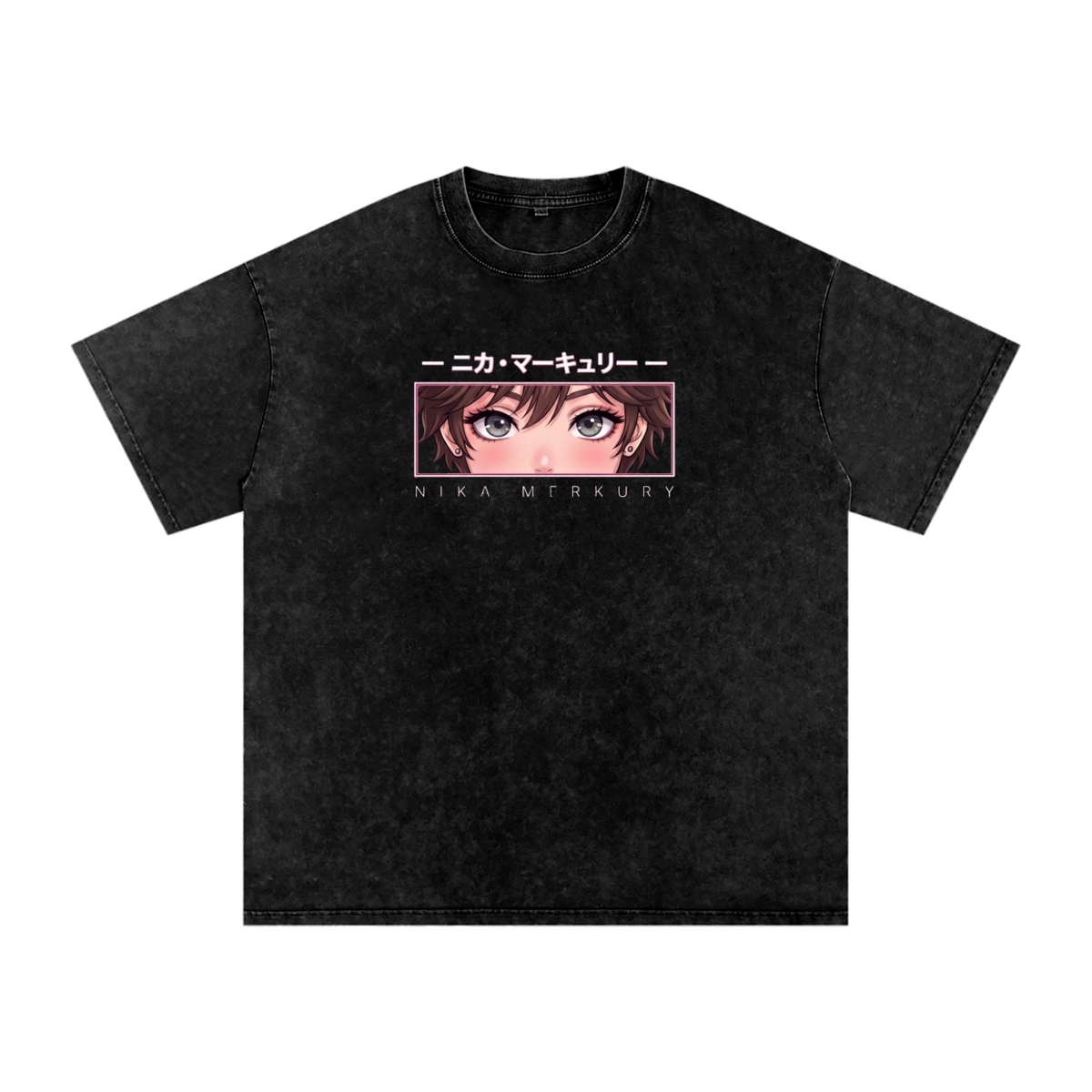 Snow Washed Oversized Cotton T-Shirt